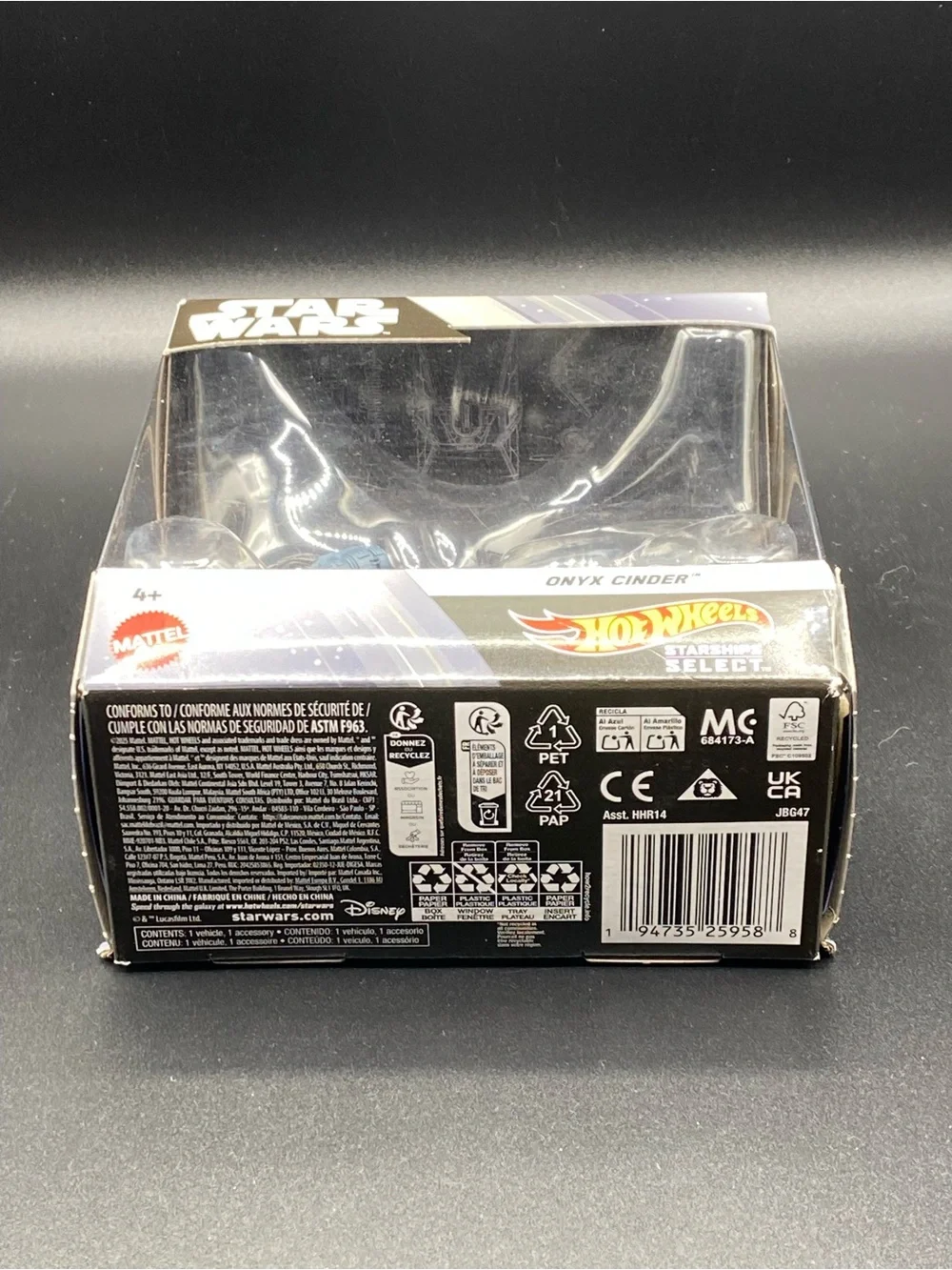 Hot Wheels Star Wars Starships Select #37 Skeleton Crew Ship Onyx Cinder NEW